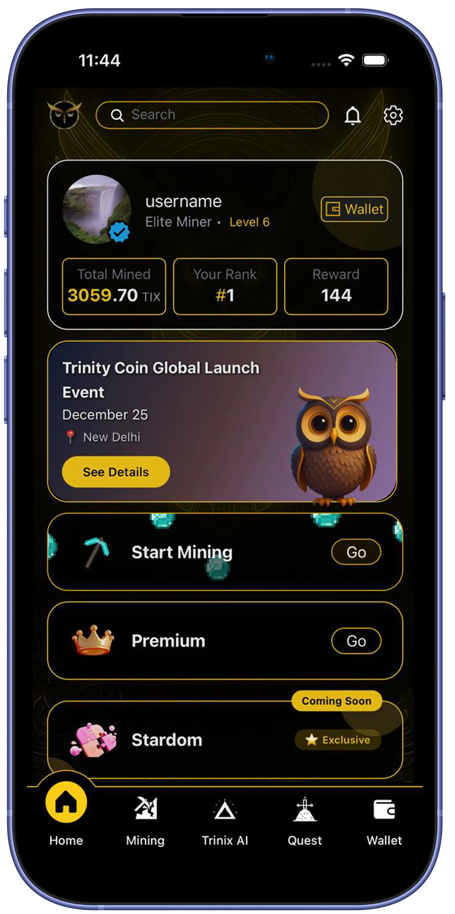 Trinity Mining App